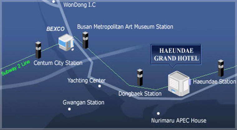Haeundae Grand Hotel Map